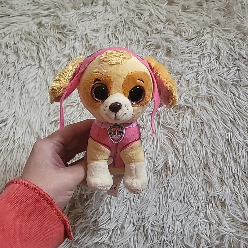 TY Paw Patrol Skye Stuffed Plush Dog 6” 2017 Figure Plush Toy Stuffed Animal
